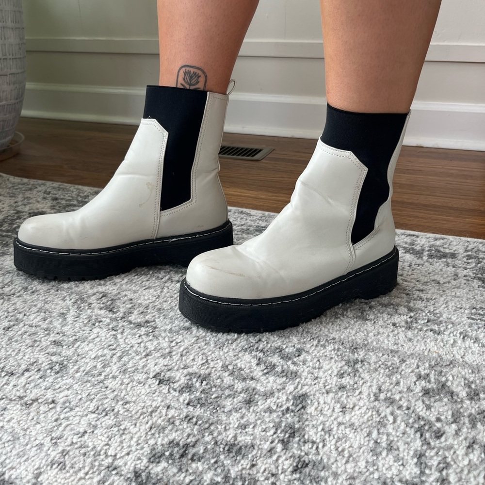 White Boots Size 8